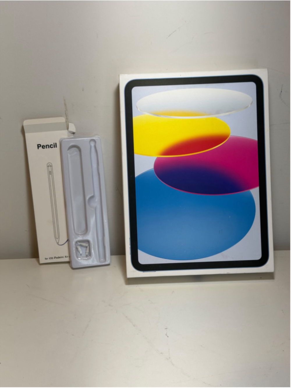 EMPTY BOX ONLY Apple iPad 10th Gen 64GB Blue + Active Stylus Pen Bundle #F